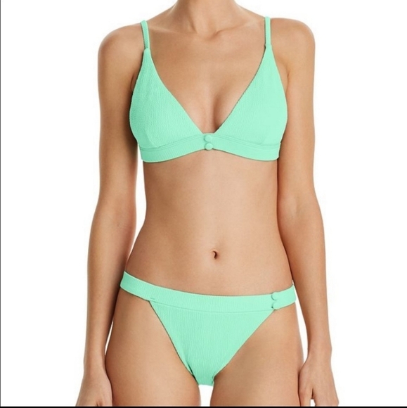 NWOT Red Carter Women’s Mint Green Textured Bikini - Picture 1 of 16